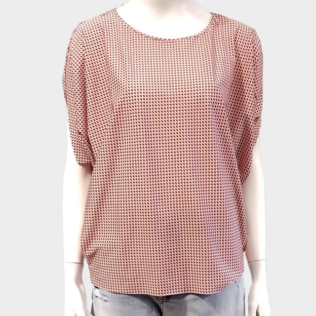 JAPANTKY Shirt Paly print rosa geometric